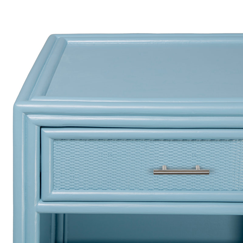 Aruba 1 - Drawer Nightstand, Pool Blue
