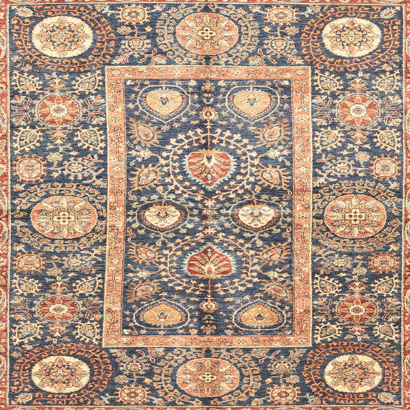 Abstract Indoor Rug, Square 7'
