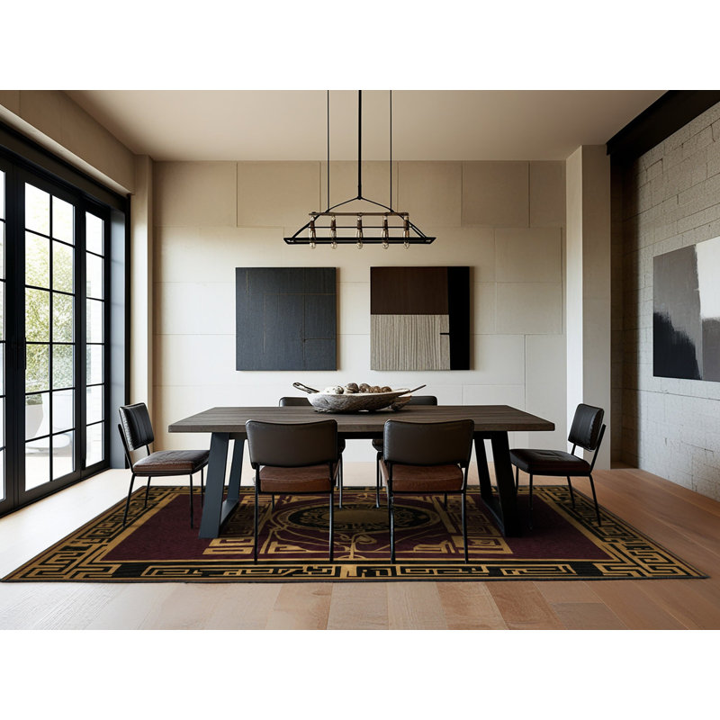 Golden Tableau Rug, Square 3'