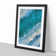 Aerial Beach View of the Maldives in Abstract - Picture Frame Graphic Art Print