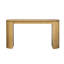 Console courbée tendance avec rayures verticales - Bureau en pin spacieux pour la construction de maisons et le processus d'assemblage sans effort Embellissement contemporain-129487736