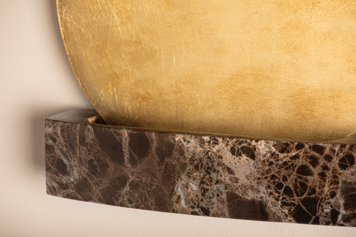 Rune Single Light Flush Mount Sconce