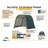 Round Style Shelter, Green Cover-9748795-2992065