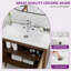 Meuble-lavabo sur pied en rotin 36 po avec lavabo en céramique 36 po-960384181