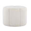 Repose-pieds en tissu blanc