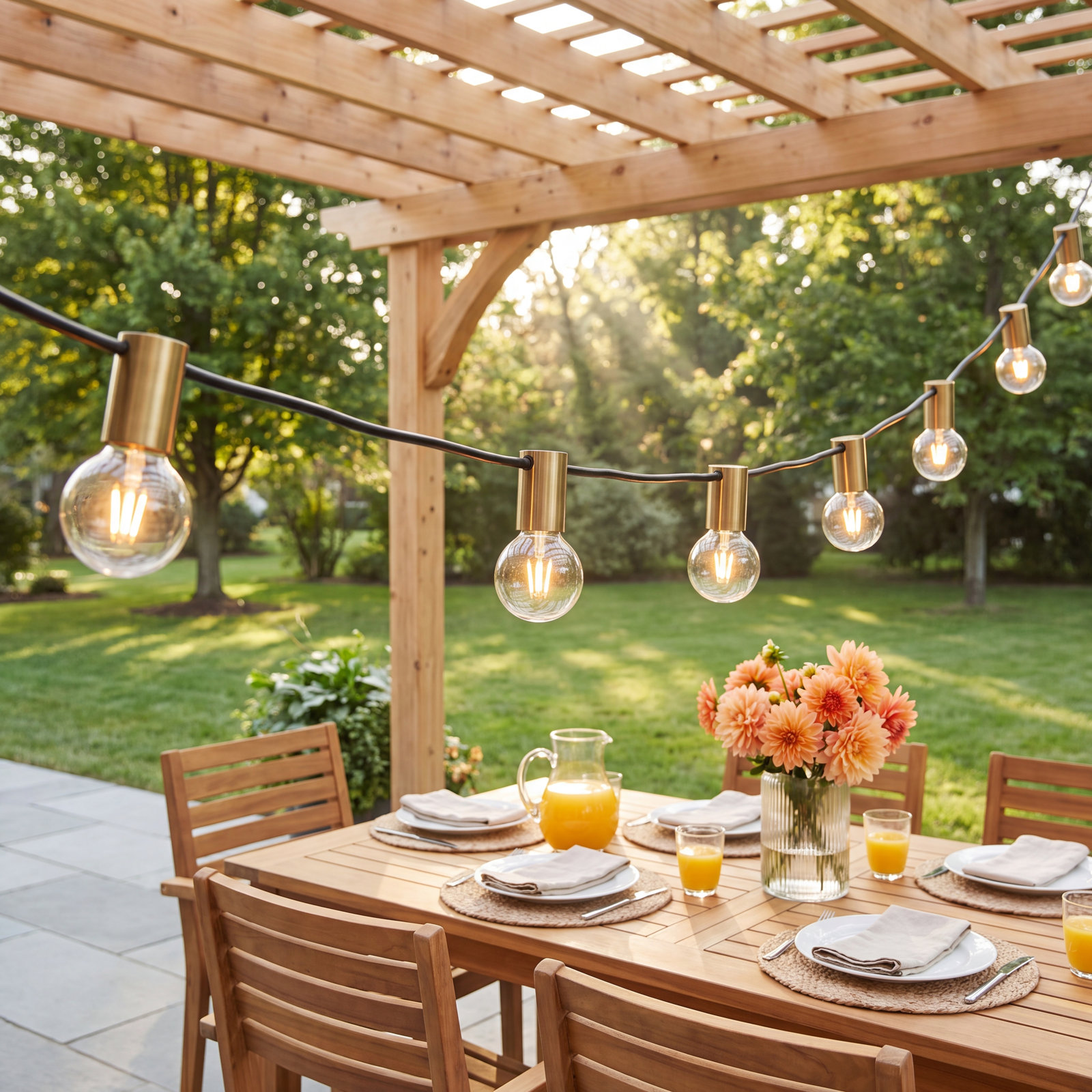 Glow Globe Waterproof Outdoor LED String Lights