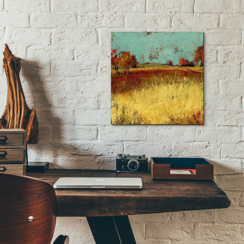 «Country Side No 2» par Linda Nickell, H 12 po x l 12 po x P 0,13 po