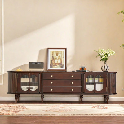 Meuble télé de style Mid-Century rare et élégant