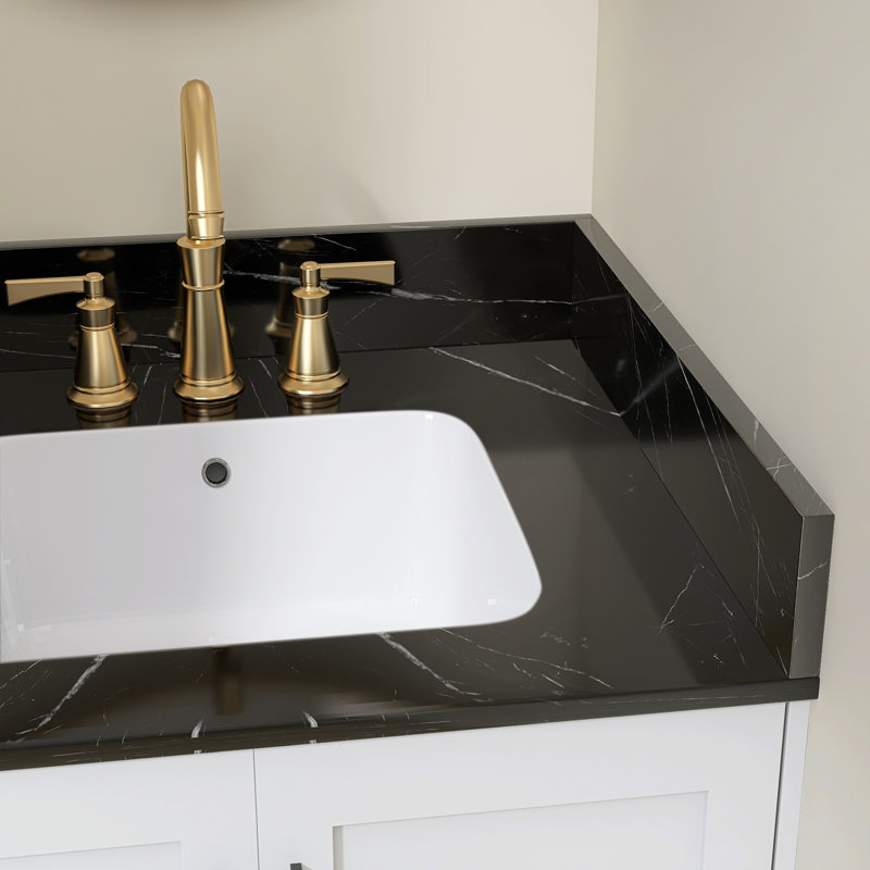24 po Meuble-lavabo en marbre Real