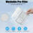 AIRPLUS Air Purifier for Home Bedroom 3-in-1 Washable Filter with HEPA Sleep Mode, Cleaner 99.9%, Auto Mode, Child Lock, White-126250058