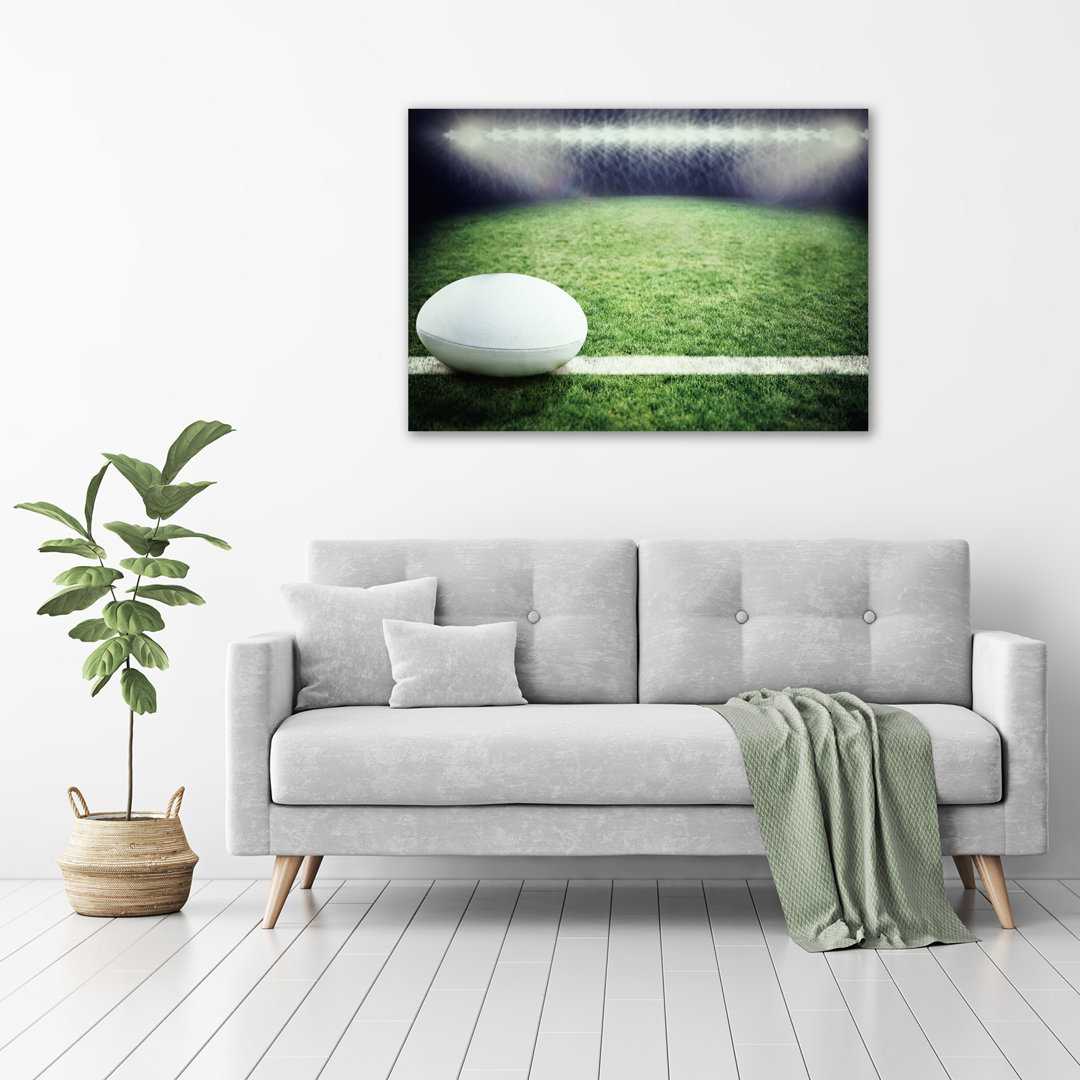 Rugby-Ball - Kunstdrucke auf Leinwand - Wrapped Canvas