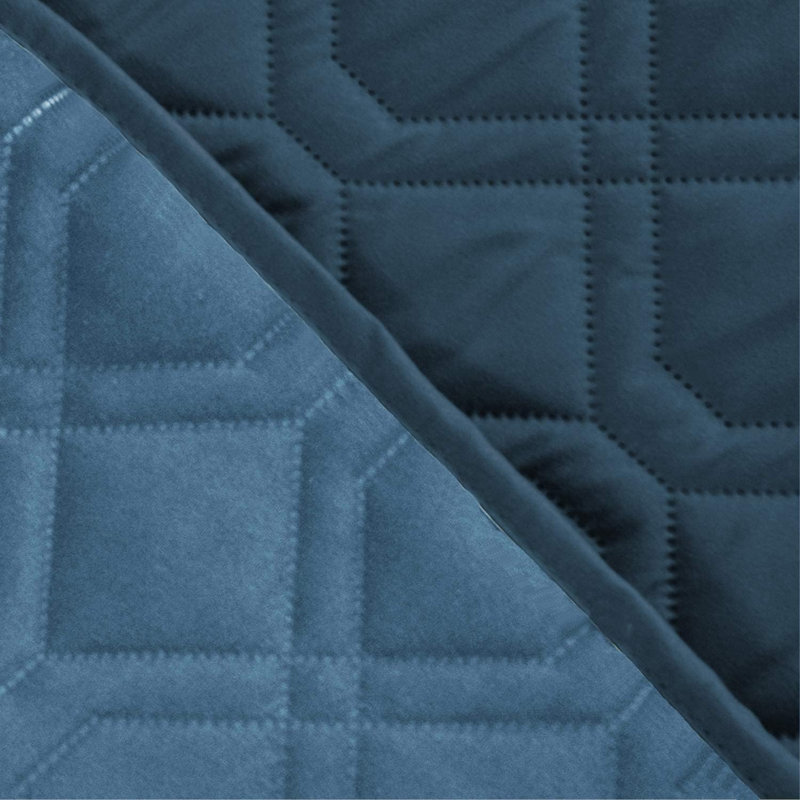 Couverture imperméable pour lit de chien pour canapé réversible, Bleu marine/bleu, L 52 po x L 82 po