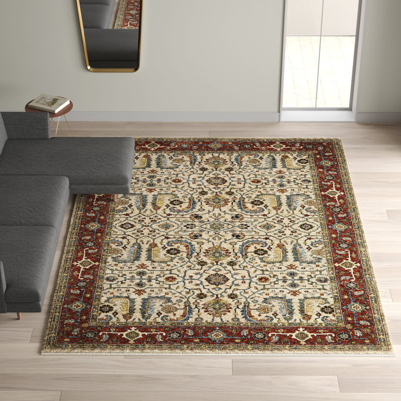 Hovis Oriental Indoor Rug, Rectangle 6'7" x 9'6"