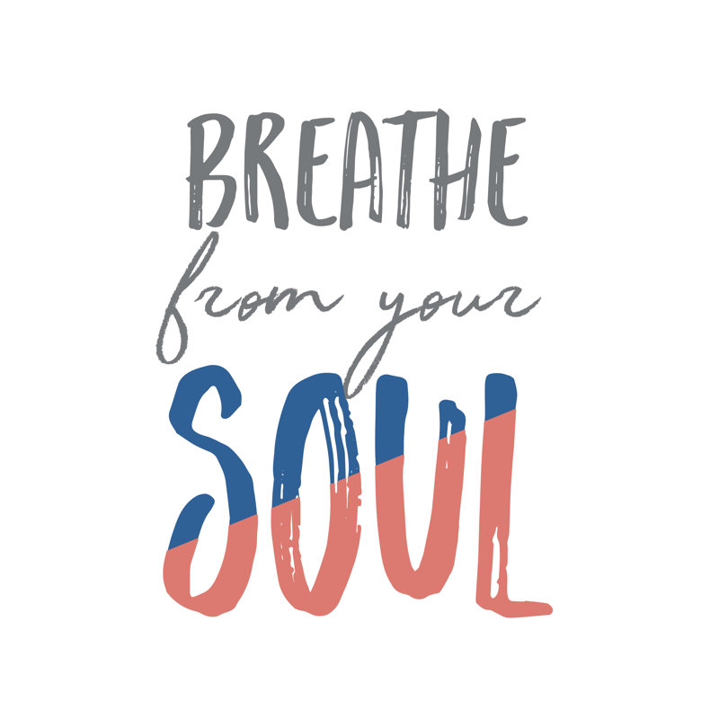 Breathe Soul - Wrapped Canvas Print, 30cm H x 30cm W x 3.8cm D
