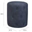 Bouffée touffetée en bleu - rembourrée de 16,23 po Profondeur, largeur, hauteur de 17,85 po, poids de 20,16 lb