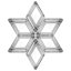 Ensemble Mekayla / 6 plateaux en verre