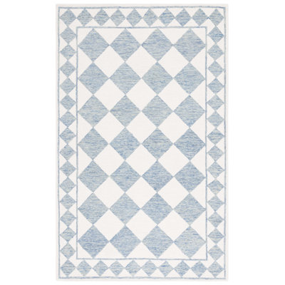 Tapis géométrique touffeté à la main Wharton