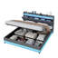 Upholstered Bed Frame, Hydraulic Storage, LED Headboard with USB & Type-C, Grey-2116561608