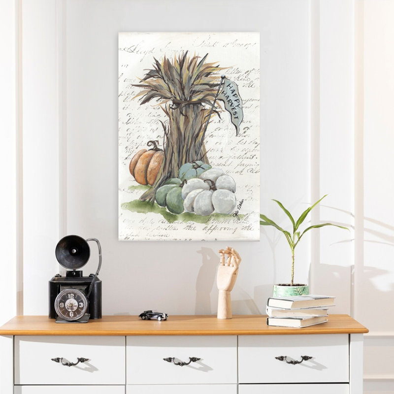 Joyeuse récolte de maïs, art contemporain, H 24 po x l 16 po