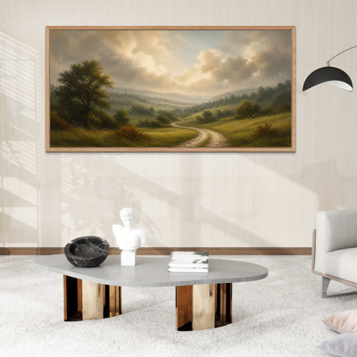Reproduction d'art sur toile encadrée 60 "x 30" avec cadre en bois