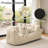 Kirtis Oversized Teddy Fabric Bean Bag Chair Foam Filled Double Seater for Living Room-1901167167