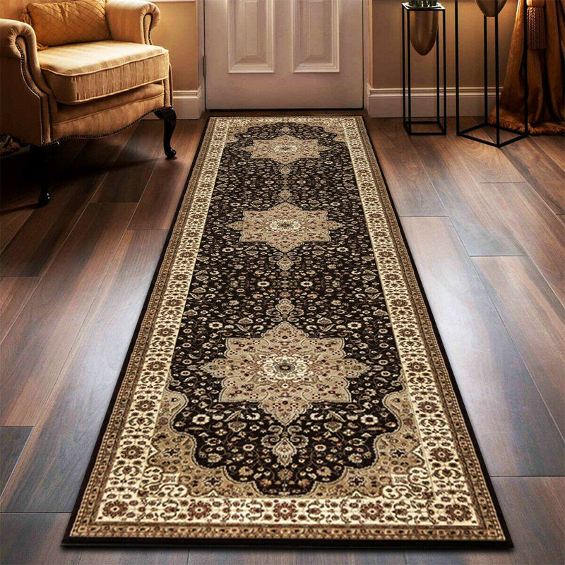 Non Slip Large Traditional Rugs Living Room Bedroom Carpet Hallway Runner Rug, Rectangle 120 x 170cm