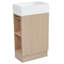 Ensemble de meuble-lavabo simple 18,60 po avec plateau en céramique Tigue-782120103