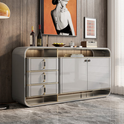 Light Luxury Decorated Sideboard