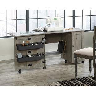 40.079'' x 19.449'' Sewing Table with Wheels
