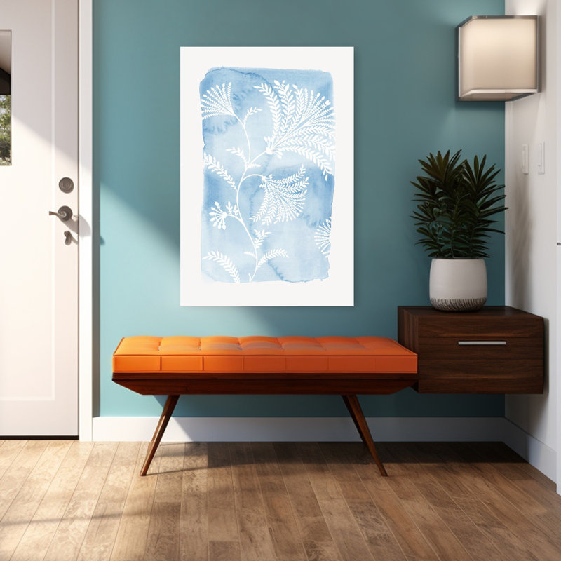 «Blooming Blue», art délicat, nature, paysage, délicat, H 48 po x l 32 po