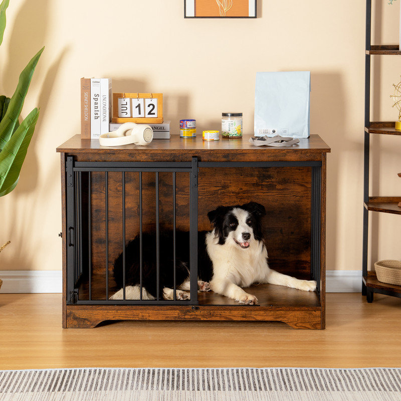 https://assets.wfcdn.com/im/72261106/compr-r85/2469/246931463/furniture-style-dog-crate-heavy-duty-dog-kennels-with-sliding-barn-door-wooden-dog-house.jpg