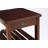 Stenya Contemporary 2-Shelf Rectangular Accent Table with USB in Espresso,End Table,Side Table