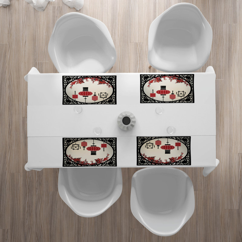 Polyester Abstract Rectangle Placemat