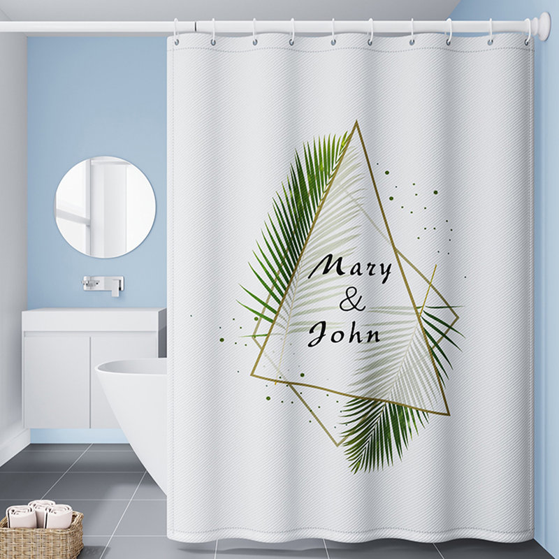 Rideau de douche avec crochets inclus