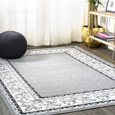 Devyn French Border Gray/Cream Rug