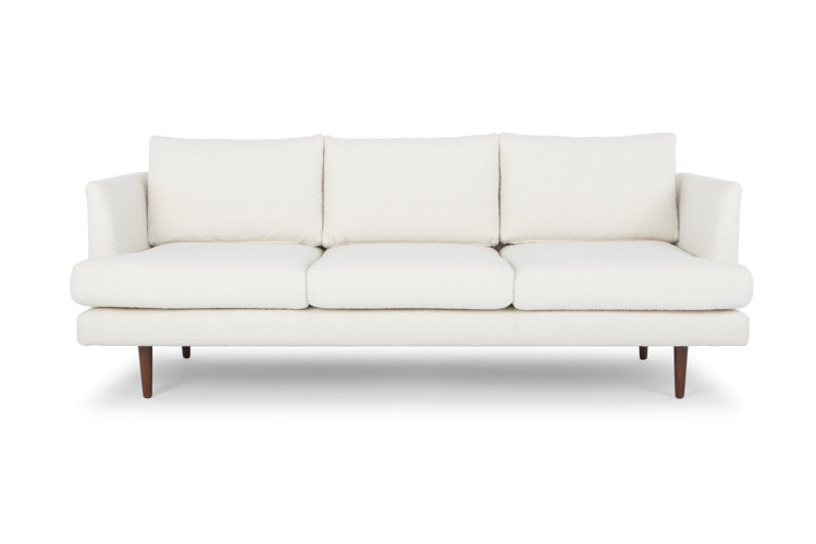 Jase 84" Velvet Recessed Arm Sofa