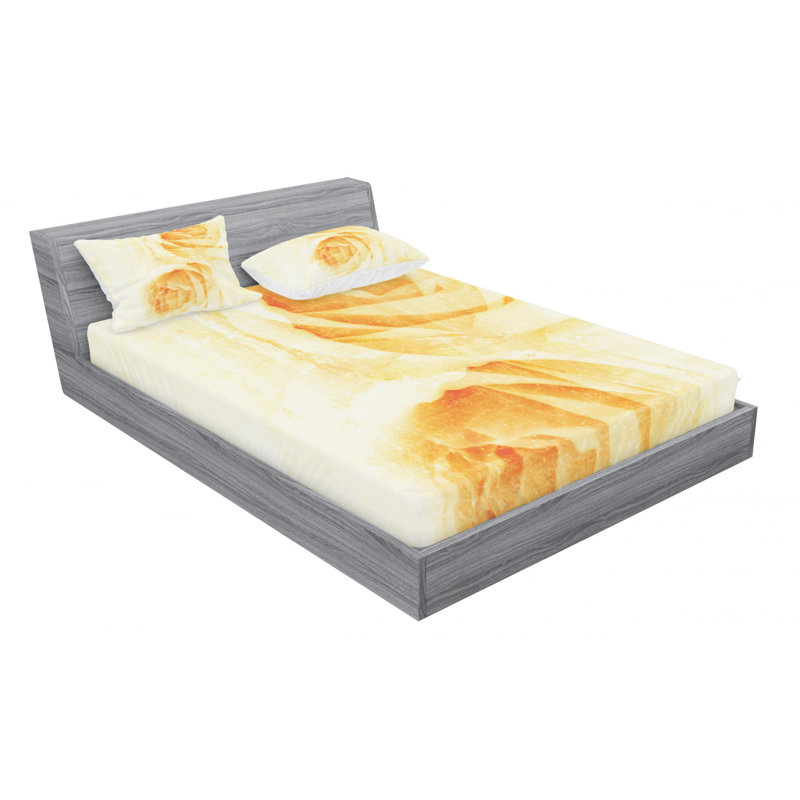 Microfiber Sheet Set, Queen Sheet Set with Fitted Sheet