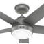Ventilateur de plafond standard d'intérieur / extérieur à 5 pales 52 "avec lumières et contrôle mural Skyflow-95545469
