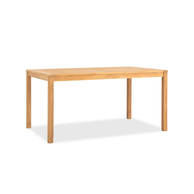 Table de salle à manger en teck massif 59 "L