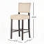 Ensemble de 2 tabourets de bar avec rivets décoratifs