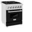 ZLINE 24" 2.8 cu. ft. Dual Fuel Range with Gas Stove and Electric Oven in Fingerprint Resistant Stainless Steel-899340876