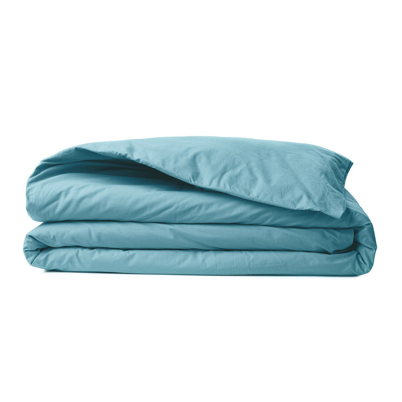 Ensemble de housse de couette Ranforce, Jumelage simple, Bleu pétrole