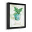 Basilic en pot - ensemble de 4 peintures sur toile encadrées-1359866993-1359866994