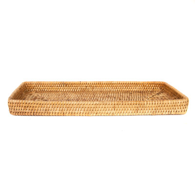 Artifacts Rattan Rectangular Vanity Tray