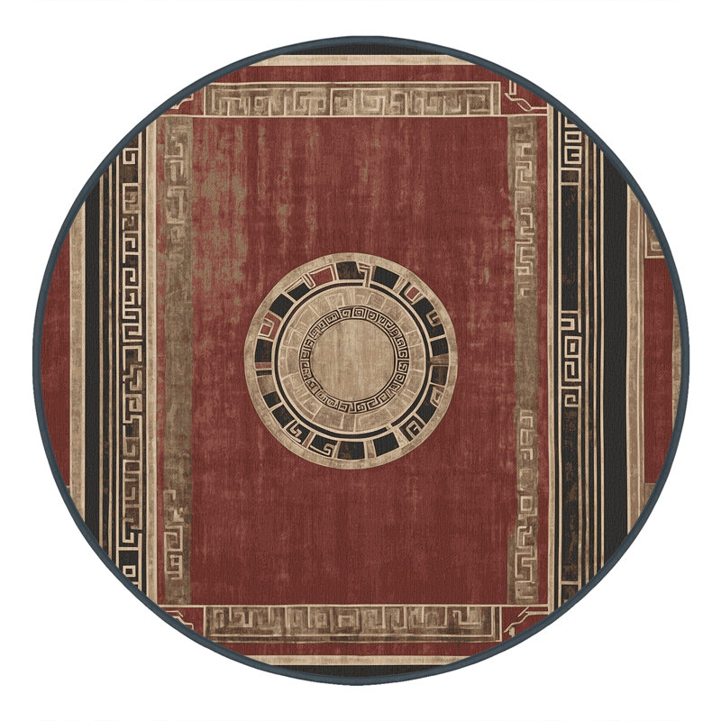 Spartan Shield Rug, Round 5'