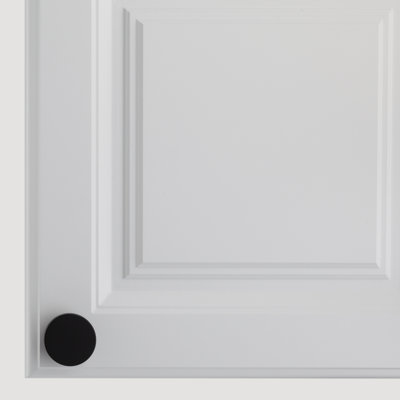 Ethan Oversized 1-5/8" Matte Black Round Knob