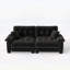 Canapé moderne plissé en chenille 3 places 94 pouces avec support à ressorts durable et coussins en mousse épais-1765742240