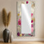 Fleurs sauvages et bouquet de coquelicots lavande - art mural miroir coquelicot - imprimé sur métal