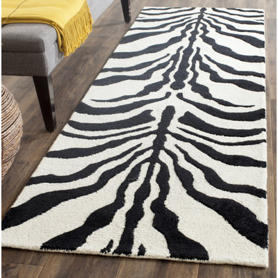 Schell Animal Print Wool Area Rug