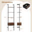 178 cm H x 43 cm W Ladder Bookcase